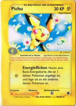 Pokémon-Karte Pichu 058/165