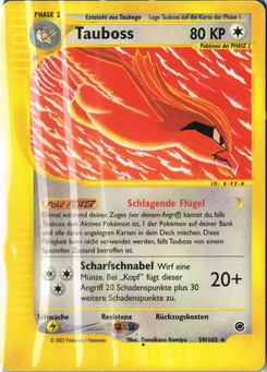 Pokémon-Karte Tauboss 059/165