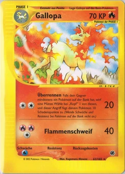 Pokémon-Karte Gallopa 062/165