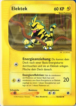 Pokémon-Karte Elektek 076/165
