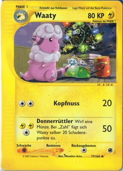 Pokémon-Karte Waaty 077/165