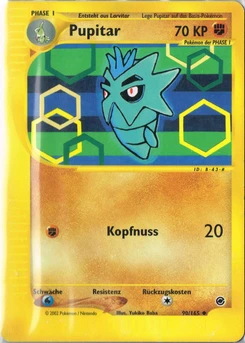 Pokémon-Karte Pupitar 090/165