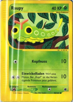 Pokémon-Karte Raupy 096/165