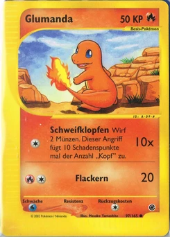 Pokémon-Karte Glumanda 097/165