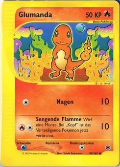 Pokémon-Karte Glumanda 098/165
