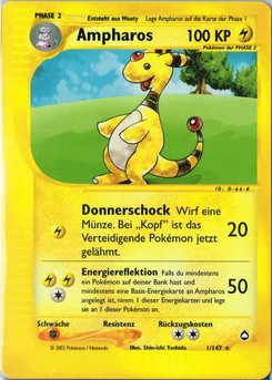 Pokémon-Karte Ampharos 001/147
