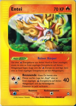 Pokémon-Karte Entei 010/147