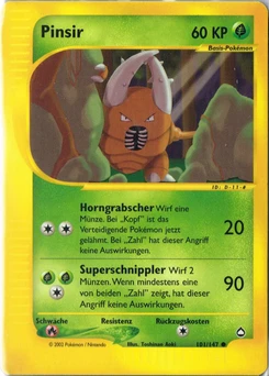 Pokémon-Karte Pinsir 101/147