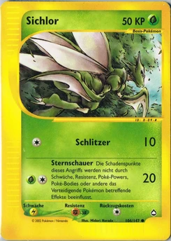 Pokémon-Karte Sichlor 106/147