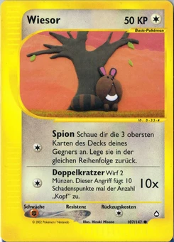 Pokémon-Karte Wiesor 107/147