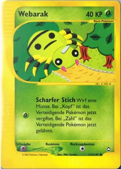 Pokémon-Karte Webarak 111/147