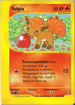 Pokémon-Karte Vulpix 116/147