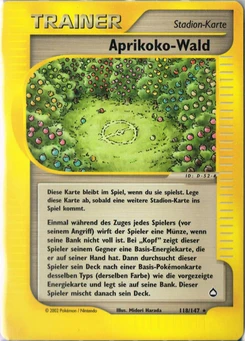 Pokémon-Karte Apricorn Forest* 118/147