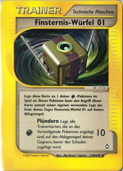 Pokémon-Karte Unlicht Würfel 01 119/147