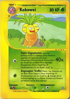 Pokémon-Karte Kokowei 012/147