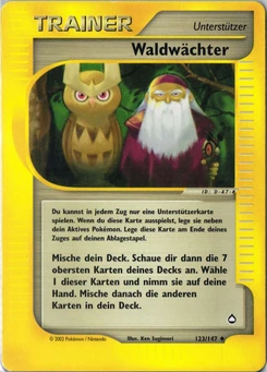 Pokémon-Karte Waldwächter 123/147