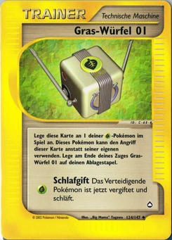 Pokémon-Karte Gras-Würfel 01 124/147