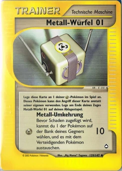 Pokémon-Karte Metall-Würfel 01 129/147