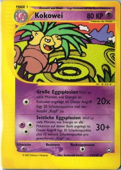 Pokémon-Karte Kokowei 013/147