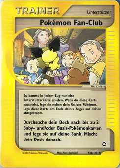 Pokémon-Karte Pokémon Fan-Club 130/147
