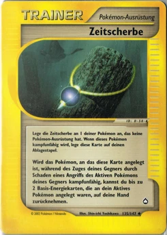 Pokémon-Karte Zeitscherbe 135/147