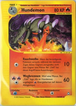 Pokémon-Karte Hundemon 014/147