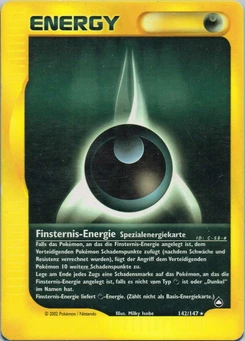 Pokémon-Karte Finsternis-Energie 142/147