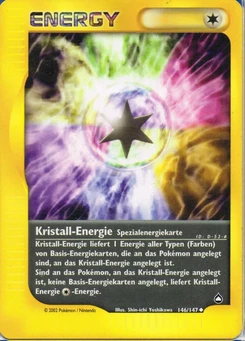 Pokémon-Karte Kristall-Energie 146/147