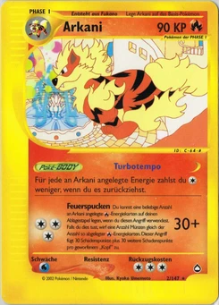 Pokémon-Karte Arkani 002/147