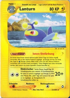 Pokémon-Karte Lanturn 021/147