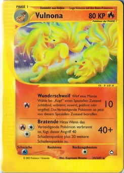Pokémon-Karte Vulnona 025/147