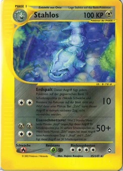 Pokémon-Karte Stahlos 035/147
