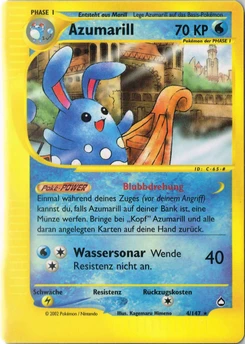 Pokémon-Karte Azumarill 004/147