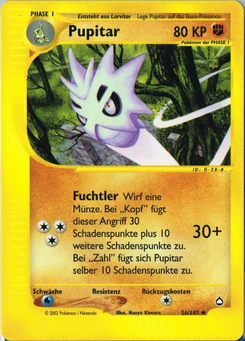 Pokémon-Karte Pupitar 056/147
