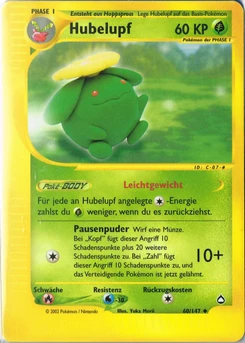 Pokémon-Karte Hubelupf 060/147