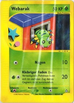 Pokémon-Karte Webarak 062/147