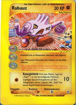 Pokémon-Karte Rabauz 063/147