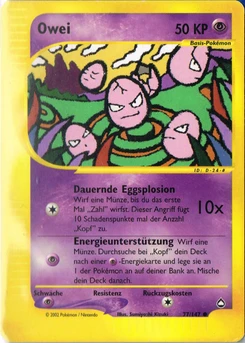 Pokémon-Karte Owei 077/147