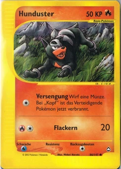 Pokémon-Karte Hunduster 086/147