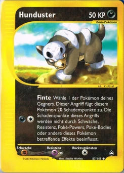 Pokémon-Karte Hunduster 087/147