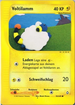 Pokémon-Karte Voltilamm 093/147