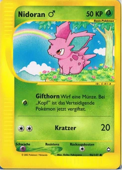 Pokémon-Karte Nidoran M 096/147