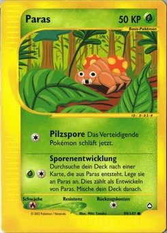 Pokémon-Karte Paras 099/147
