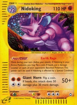 Pokémon-Karte Nidoking H18