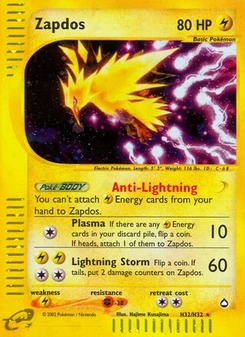 Pokémon-Karte Zapdos H32