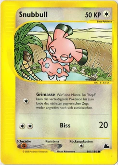 Pokémon-Karte Snubbull 101/144