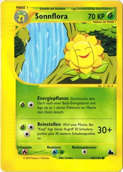Pokémon-Karte Sonnflora 105/144