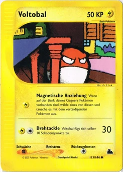 Pokémon-Karte Voltobal 113/144