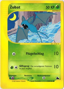 Pokémon-Karte Zubat 118/144