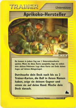 Pokémon-Karte Aprikoko Hersteller 121/144